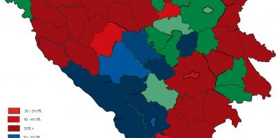Bosnia erlijioa mapa